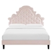 Gwyneth Tufted Performance Velvet Twin Platform Bed - Pink - Style B - MOD10185