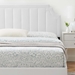 Sienna Performance Velvet King Platform Bed - White - Style B - MOD10203