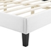 Sienna Performance Velvet Twin Platform Bed - White - Style A - MOD10218