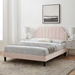 Sienna Performance Velvet Twin Platform Bed - Pink - Style A - MOD10219