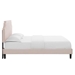 Sienna Performance Velvet Twin Platform Bed - Pink - Style A - MOD10219
