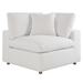 Commix Down Filled Overstuffed Corner Chair - Pure White - MOD10227