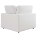 Commix Down Filled Overstuffed Corner Chair - Pure White - MOD10227