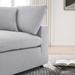 Commix Down Filled Overstuffed Corner Chair - Light Gray - MOD10228