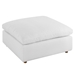 Commix Down Filled Overstuffed Ottoman - Pure White - MOD10233