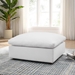Commix Down Filled Overstuffed Ottoman - Pure White - MOD10233