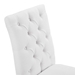 Duchess Button Tufted Fabric Dining Chair - White - MOD10236