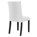 Duchess Button Tufted Fabric Dining Chair - White - MOD10236