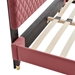 Harlow Twin Performance Velvet Platform Bed Frame - Dusty Rose - MOD10238
