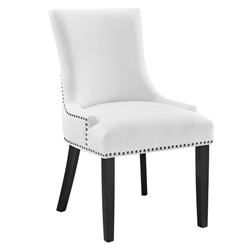 Marquis Fabric Dining Chair - White 