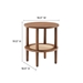 Torus Round Side Table - Walnut - MOD10330