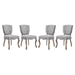 Array Dining Side Chair Set of 4 - Light Gray - MOD10339
