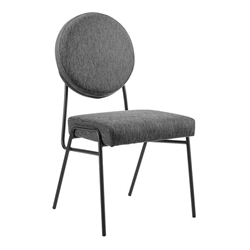 Craft Upholstered Fabric Dining Side Chairs - Black Charcoal 
