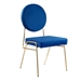 Craft Performance Velvet Dining Side Chair - Gold Navy - MOD10358