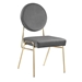 Craft Performance Velvet Dining Side Chairs - Set of 2 - Gold Gray - MOD10360
