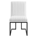 Indulge Channel Tufted Fabric Dining Chairs - Set of 2 - White - MOD10394