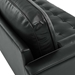 Valour 78" Leather Apartment Sectional Sofa - Black - MOD10410