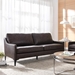 Corland Leather Sofa - Brown - MOD10413