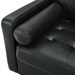 Valour 88" Leather Sofa - Black - MOD10419