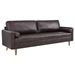 Valour 88" Leather Sofa - Brown - MOD10420