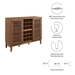 Render Bar Cabinet - Walnut - Style A - MOD10434