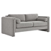 Visible Boucle Fabric Sofa - Light Gray