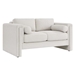 Visible Boucle Fabric Loveseat - Ivory - MOD10460