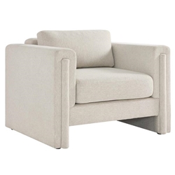 Visible Fabric Armchair - Ivory 