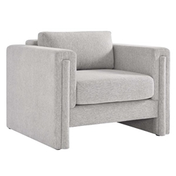 Visible Fabric Armchair - Light Gray 