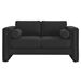 Visible Boucle Fabric Loveseat - Black - MOD10471