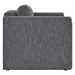 Visible Fabric Armchair - Gray - MOD10473
