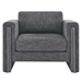 Visible Fabric Armchair - Gray - MOD10473