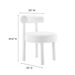 Toulouse Performance Velvet Dining Chair - White - MOD10475