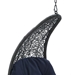 Landscape Hanging Chaise Lounge Outdoor Patio Swing Chair - Light Gray Navy - MOD10498