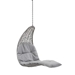 Landscape Hanging Chaise Lounge Outdoor Patio Swing Chair - Light Gray Gray - MOD10499