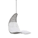 Landscape Hanging Chaise Lounge Outdoor Patio Swing Chair - Light Gray White - MOD10501