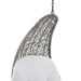 Landscape Hanging Chaise Lounge Outdoor Patio Swing Chair - Light Gray White - MOD10501