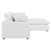 Commix Down Filled Overstuffed Sectional Sofa - Pure White - MOD10537
