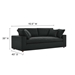 Commix Down Filled Overstuffed Sectional Sofa - Black - MOD10538