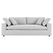 Commix Down Filled Overstuffed Sectional Sofa - Light Gray - MOD10539