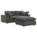 Commix Down Filled Overstuffed Sectional Sofa - Gray - MOD10540