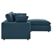Commix Down Filled Overstuffed Sectional Sofa - Azure - MOD10541