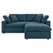 Commix Down Filled Overstuffed Sectional Sofa - Azure - MOD10541