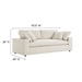 Commix Down Filled Overstuffed Sectional Sofa - Light Beige - MOD10542