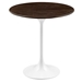 Lippa 20" Round Wood Grain Side Table - White Cherry Walnut - MOD10548