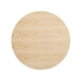 Lippa 36" Round Wood Grain Coffee Table - Black Natural - MOD10553