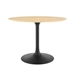 Lippa 40" Round Wood Grain Dining Table - Black Natural - MOD10554