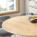 Lippa 48" Round Wood Grain Dining Table - White Natural - MOD10559