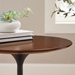 Lippa 20" Round Wood Grain Side Table - Black Walnut - MOD10570