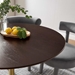 Lippa 40" Round Wood Grain Dining Table - Gold Cherry Walnut - MOD10573